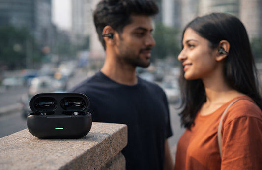 T75 Open-Ear Clip-On Bluetooth Earbuds with Secure Fit Design