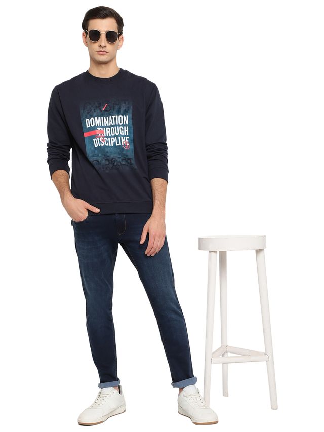 Mens Winter Sweatshirt Soft Cotton Full Sleeve Warm Casual Sweatshirt for Cold Weather