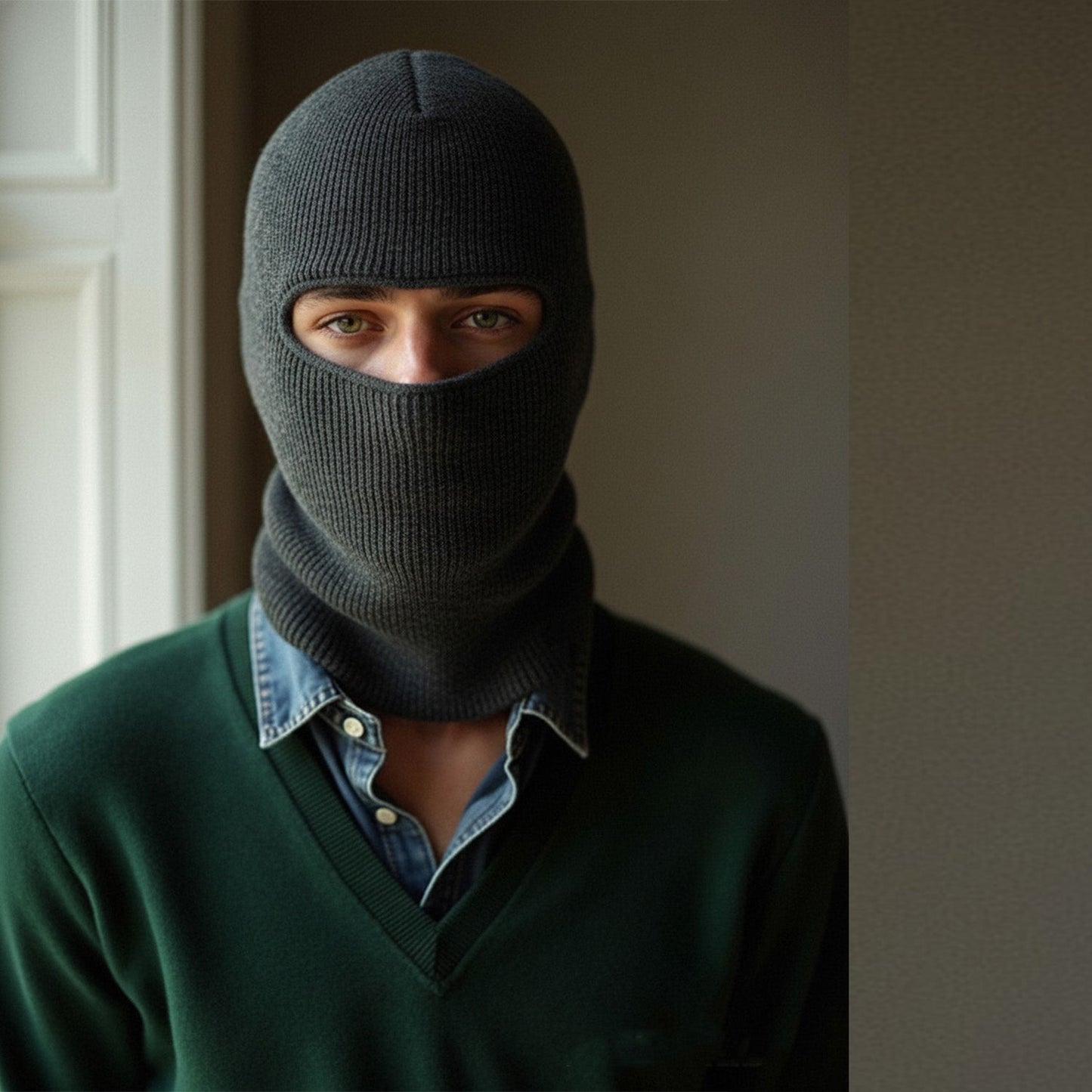 Mens Woolen Winter Cap Beanie Soft Warm Wool Blend Knitted Cap for Cold Weather