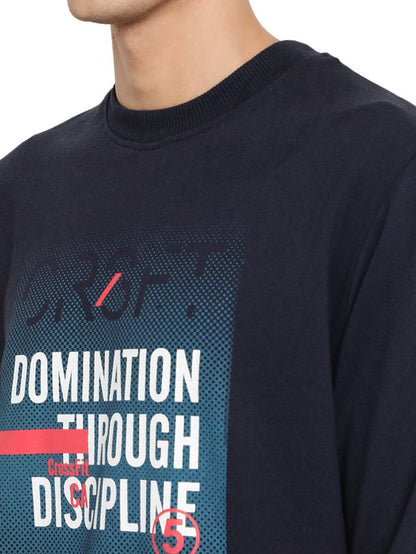 Mens Winter Sweatshirt Soft Cotton Full Sleeve Warm Casual Sweatshirt for Cold Weather